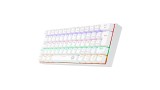 TECLADO MECANICO  REDRAGON LAKSHMI BRANCO  K606W-R SWITCH PRETO / MARROM