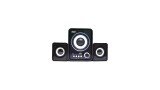 CAIXA DE SOM MINI SUBWOOFER 2.1  KNUP KP-6017BH