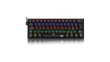 TECLADO MECANICO RGB REDRAGON FIZZ K617RB PRETO  SWITCH MARROM