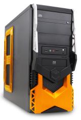 GABINETE GAMER PIXXO 3 BAIAS  S/ FONTE PRETO HT5A25006S