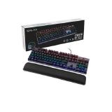 TECLADO USB GAMER RGB GALAX STEALTH STL-03 MECANICO SWITCH BLUE COM APOIO DE PULSO