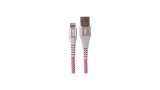 CABO USB X LIGHTNING IPHONE 1,20 METRO METAL BRANCO  CABLE IWILL 2181