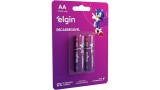 PILHA RECARREGAVEL AA ELGIN 2700MAH C/2