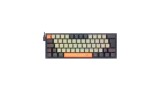 TECLADO MECANICO RGB REDRAGON FIZZ K617RB LARANJA CINZA E PRETO  SWITCH MARROM