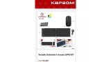 KIT MINI TECLADO DOBRAVEL E MOUSE SEM FIO KAPBOM KA-668