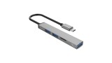 HUB USB 3 PORTAS ORICO TIPO C  3.0 AH-12F-GY