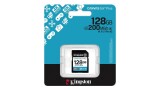 CARTAO DE MEMORIA  SD 128GB KINGSTON CLASSE 10 200MB CANVAS GO PLUS