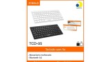 MINI TECLADO BLUETOOTH AGOLD TCD-05 BRANCO / PRETO