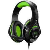 HEADSET GAMER USB P3 P2  MULTILASER WARRIOR RAMA LED VERDE - PH299