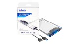 CASE HD 2.5 SATA USB 3.0 TRANSPARENTE EXBOM CGHD-35