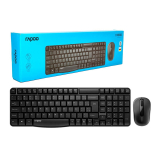 KIT TECLADO E MOUSE SEM FIO 2.4GHZ  PRETO MULTILASER RAPOO RA001