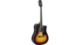 VIOLÃO  ELÉTROACUSTICO ACÚSTICO AÇO FOLK GIANNINI GDC1 CEQ VINTAGE SUNBURST SATIN