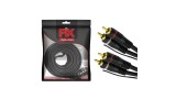 CABO 2 RCA 6MM AUTOMOTIVO 5M COM FIO REMOTE PRETO PIX 018-1080