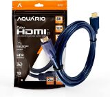 CABO HDMI 2 M  2.1 8K  PONTA BANHADA A OURO AQUÁRIO 8K2