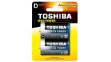 PILHA GRANDE TIPO D TOSHIBA ALCALINA COM 2