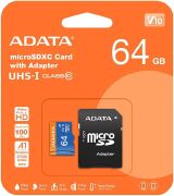 CARTAO DE MEMÓRIA MICRO SD 64GB ADATA  V10