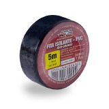 FITA ISOLANTE PVC ANTI CHAMAS PRETA 5M FORCE LINE