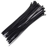 ABRAÇADEIRA NYLON BRANCA / PRETA 50 PEÇAS 7,2 X 450MM