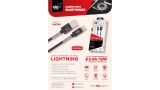 CABO DADOS IPHONE LIGHTNING ELG REFORÇADO EM MOLA  SP810BK 1M