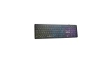 TECLADO GAMER KMEX STEAMPUNK LED  RGB TECLAS REDONDAS KM76 PRETO