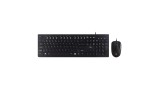 KIT TECLADO E MOUSE COM FIO CF200 PRETO TC240