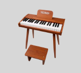 PIANO  INFANTIL  MADEIRA WOOD ELETRICO A PILHA 37 TECLAS TURBINHO