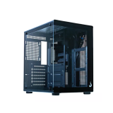 GABINETE GAMER RISE MODE GALAXY GLASS X BLACK