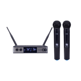 MICROFONE SEM FIO DYLAN UDX-02 MULTI UHF DUPLO DE MÃO 2 BASTÕES