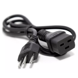 CABO DE FORÇA TRIPOLAR PARA COMPUTADOR 2P+T C19 20A 1,8 METROS