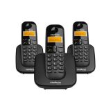 TELEFONE SEM FIO DIGITAL COM 3 BASES INTELBRAS TS 3113