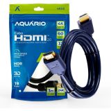 CABO HDMI 3M 2.0 AQUÁRIO 4K- PONTA BANHADA A OURO