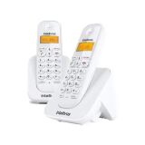 TELEFONE SEM FIO DIGITAL COM 2 BASES INTELBRAS TS 3112 BRANCO