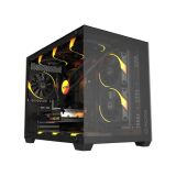 GABINETE GAMER PCYES FORCEFIELD V2 BLACK VULCAN GFFV2BV