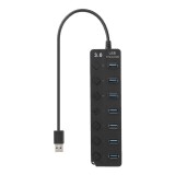 HUB USB 3.0 E 2.0  7PORTAS TOMATE MST-002