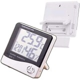 RELOGIO MONITOR TEMPERATURA E UMIDADE TERMO-HIGROMETRO DIGITAL TOMATE PD-003