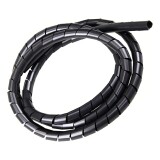 ORGANIZADOR DE CABOS 10MM PRETO 10 METROS