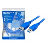 CABO USB MACHO X FEMEA 3.1 5M CHIP SCE 018-7724