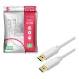 CABO DISPLAYPORT DP MACHO X DISPLAYPORT MACHO BRANCO 5 METROS CHIP SCE 018-7495