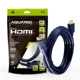 CABO HDMI 3M 2.1  8K- PONTA BANHADA A OURO AQUÁRIO 8K3