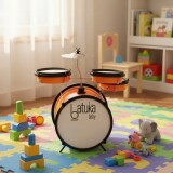 BATERIA INFANTIL BABY LUEN LARANJA