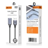 CABO EXTENSOR USB 2M HREBOS CB-708