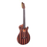 VIOLAO ACUSTICO NYLON FLAT MARQUES VN-14 EBEQ CUTAWAY EBANO BRILHO ATIVO