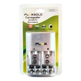 CARREGADOR SEM PILHA PARA BATERIA E PILHAS AA / AAA / 9V  FLEX FX-C16