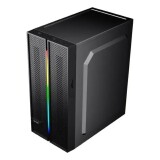 GABINETE GAMER VINIK SG26 PRETO FITA LED RGB SG26ACBK
