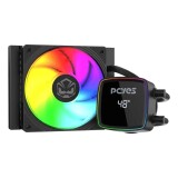 WATER COOLER PCYES DULEY BLACK VULCAN ARGB 120MM COM DISPLAY TDP 200W WCDLY120 340611