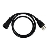 EXTENSAO ELETRICA CABO PROLONGADOR 1 TOMADA FORCE LINE TRIPOLAR BIVOLT  0,80CM 20A PRETO