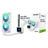 WATER COOLER ASROCK CHALLENGER 240MM ARGB COM DISPLAY 367145 BRANCO