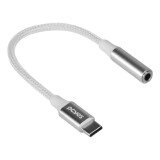 CABO ADAPTADOR FONE DE OUVIDO USB TIPO C PARA P3 FEMEA BRANCO 15CM P3UCP-15HFB