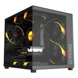 GABINETE GAMER PCYES FORCEFIELD MINI BLACK VULCAN GFFMNBV