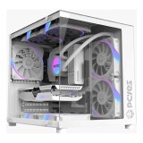 GABINETE GAMER PCYES FORCEFIELD MINI WHITE GHOST VULCAN GFFMNWG